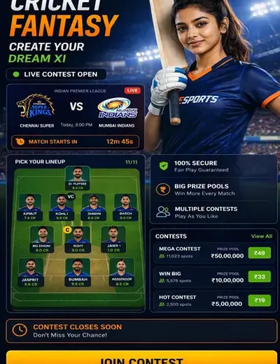Wwwindeed (indeed) fantasy cricket & matchday visual 3
